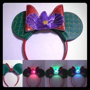 Mouse Ear Headband- Small Mermaid inspired lightup